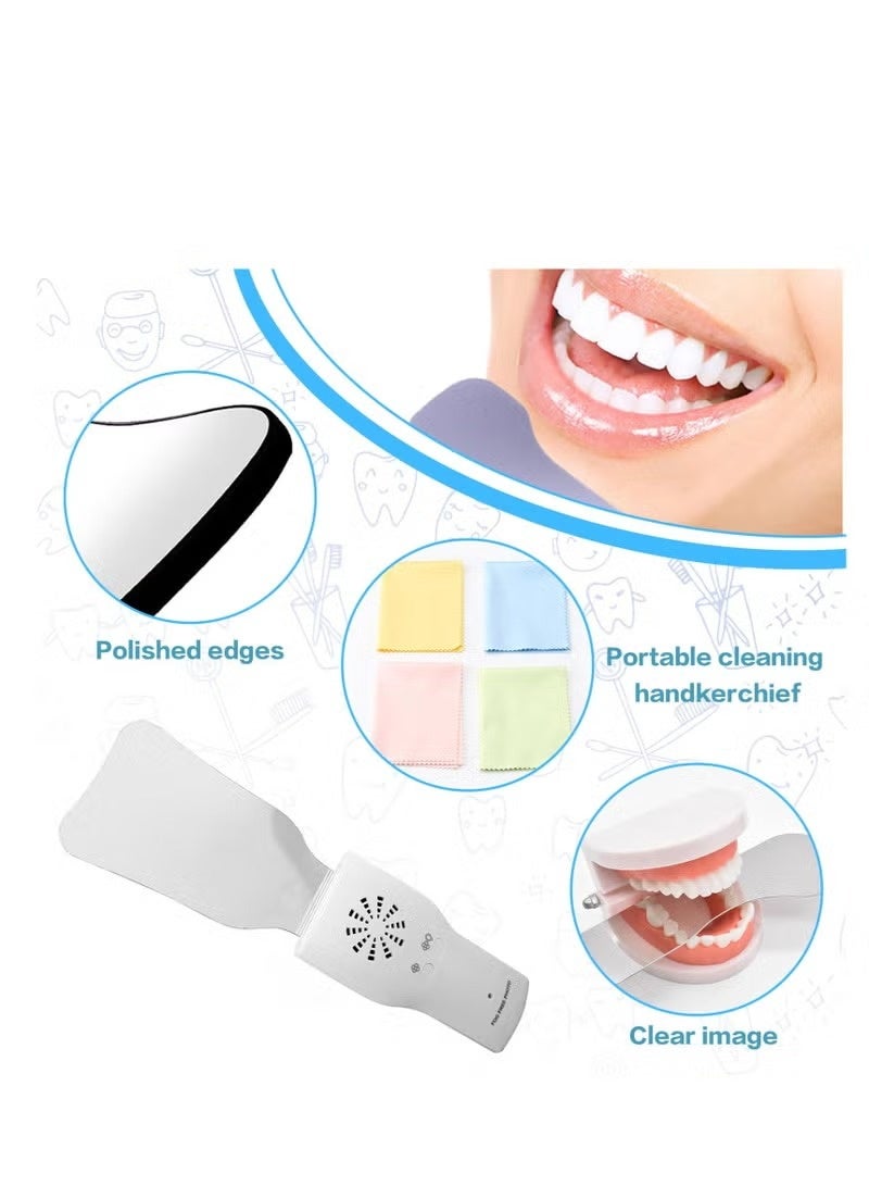 Dental Mouth Mirror Occlusal Reflector Mirror, 5 Pcs Fog-Free Intraoral Photography Mirror, 2 Sided Dental Plated Glass Intraoral Photo Reflector Mirrors Oral Inspection Kit for Clinic Dentist - Image 3